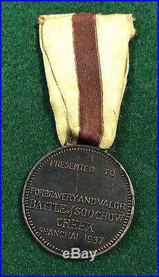 USMC EGA China Marine Corps Rare Soochow Creek Medal Lot Original