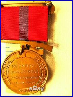 USMC Good Conduct Medal, Europe WW I Service & China Marine Post WWI Service, NR