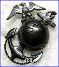 USMC Marine Corps Cap Badge, 1937 pattern, pre ww2