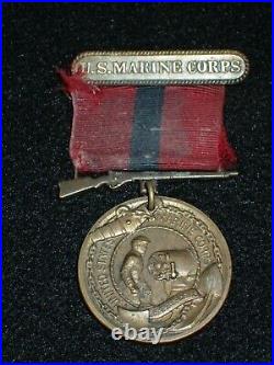 USMC Marine Corps Good Conduct Medal CLAUD DARR 1922-25 China MG Battalion RARE