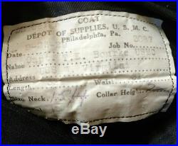 USMC Officers Uniform Named and Dated General. WW1 to WW2