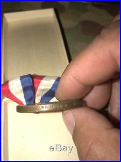 USMC WW1 Tiffany Gold Star Mother Pilgrimage Medal Original Box And Ribbon Rare