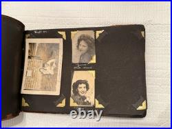 USN Navy LEATHER LIKE ALBUM WithPhotos & All Original See Descr