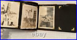 USN Navy LEATHER LIKE ALBUM WithPhotos & All Original See Descr