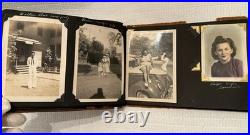 USN Navy LEATHER LIKE ALBUM WithPhotos & All Original See Descr