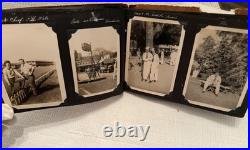 USN Navy LEATHER LIKE ALBUM WithPhotos & All Original See Descr