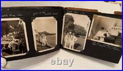 USN Navy LEATHER LIKE ALBUM WithPhotos & All Original See Descr