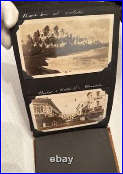 USN Navy LEATHER LIKE ALBUM WithPhotos & All Original See Descr