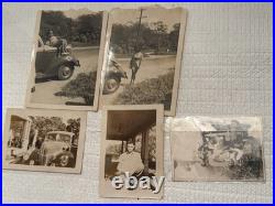 USN Navy LEATHER LIKE ALBUM WithPhotos & All Original See Descr