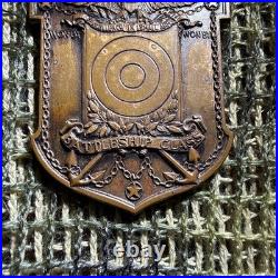 USN USS ARIZONA Battleship Class -Small Arms Trophy Medal -bronze, 1927-28