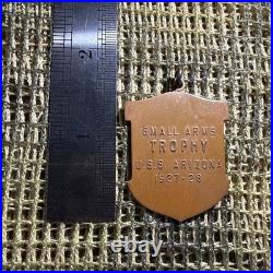 USN USS ARIZONA Battleship Class -Small Arms Trophy Medal -bronze, 1927-28