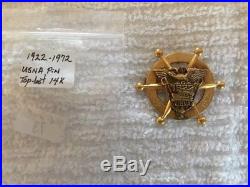 USNA 1922 United States Naval Academy 14k gold Lapel Pin