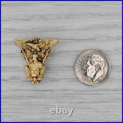 USNA 1925 Naval Academy Pin 14k Gold Figural Eagle Signet Antique Military USNA 1925 Naval Academy Pin 14k Gold Figural Eagle Signet Antique Military