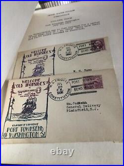 USS Constitution Ship Navy Military Boat Postcard Collection 1931-34 Scrapbook