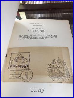 USS Constitution Ship Navy Military Boat Postcard Collection 1931-34 Scrapbook