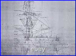 USS Lexington (CV-2) Outboard Fittings (x2) & Inboard Profile (3 Total)