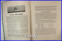 USS New Mexico (BB-40) 1938 20th Anniversary Cruise Book The Binnacle