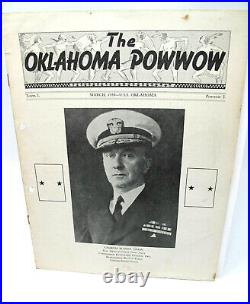 USS OKLAHOMA BB-37 March 1938 POWWOW Ship Published Newsletter Tottem I Original