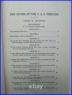 USS TRENTON CL-11 1924 Shakedown Maiden Voyage CRUISE BOOK Itinerary Crew Names