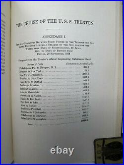 USS TRENTON CL-11 1924 Shakedown Maiden Voyage CRUISE BOOK Itinerary Crew Names