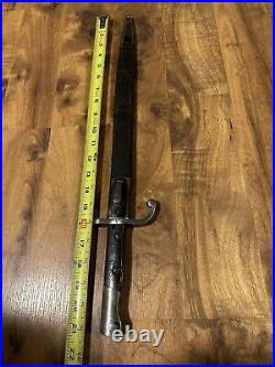 Unidentified Bayonet Czech VZ24 With Scabbard 4265 M 2200T Z With Circle