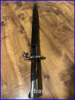 Unidentified Bayonet Czech VZ24 With Scabbard 4265 M 2200T Z With Circle