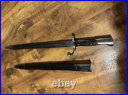 Unidentified Bayonet Czech VZ24 With Scabbard 4265 M 2200T Z With Circle