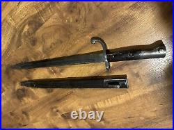 Unidentified Bayonet Czech VZ24 With Scabbard 4265 M 2200T Z With Circle