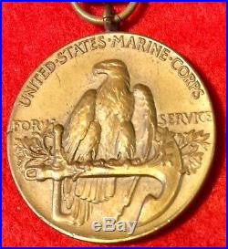 United States Marine Corps Yangtze Service Medal M. No. 398 USMC wrap brooch