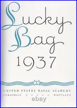 United States Naval Academy Lucky Bag Year Book Log 1937