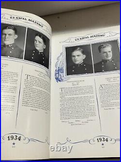 United States Naval Academy School Lucky Bag Book Year Log 1934