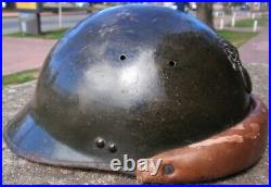 Uruguay Metropolitan Guard French M 35 Tank Machine Gun Helmet Citroen Kegresse