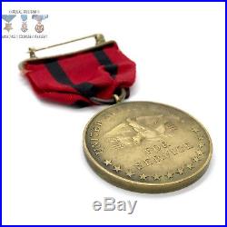 Us Army Indian Wars Campaign Medal Wrap Brooch 1930s Northern Stamping Contract