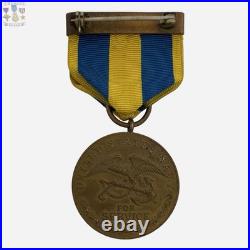 Us Navy 1898 Spanish Campaign Medal Wrap Brooch George Studley Davison Contract