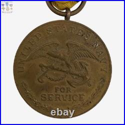 Us Navy 1898 Spanish Campaign Medal Wrap Brooch George Studley Davison Contract