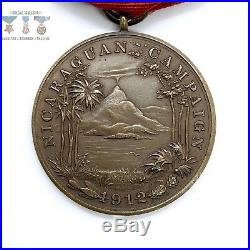 Us Navy 1912 Nicaraguan Campaign Medal Wrap Brooch George W. Studley Type 1930s