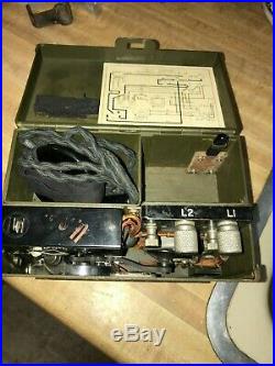 Usmc Military Radio Telegraph Set Tg-5-b Serial Number 1 Allen Cardwell Mfg. Corp