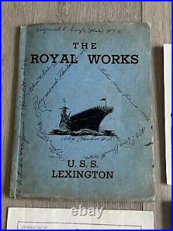 Uss Lexington Cv-2 The Royal Works Deployment Cruise Book Year Log 1936