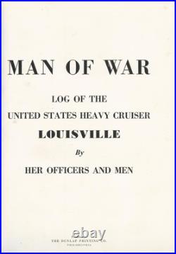 Uss Louisville Ca-28 Maiden Deployment Cruise Book Year Log 1932-46