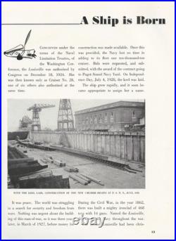 Uss Louisville Ca-28 Maiden Deployment Cruise Book Year Log 1932-46