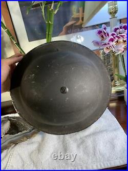 VINTAGE MILITARY Metal Helmet WWII 1943 T54 Rare