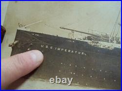 VTG 1919 Post WWI Military PHOTO PrintU. S. S. IMPERATORSecond LARGEST Ship