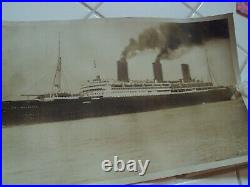 VTG 1919 Post WWI Military PHOTO PrintU. S. S. IMPERATORSecond LARGEST Ship