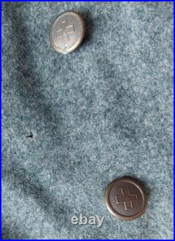 VTG Swiss Army Overcoat Wool Military 1922, size M, original, used, Switzerland