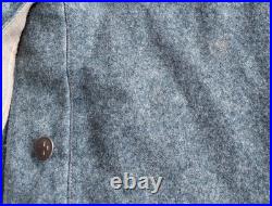 VTG Swiss Army Overcoat Wool Military 1922, size M, original, used, Switzerland