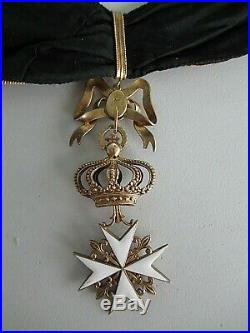Vatican Order Of Malta Grand Cordon Grade. Silver/gilt. Marked. Rare