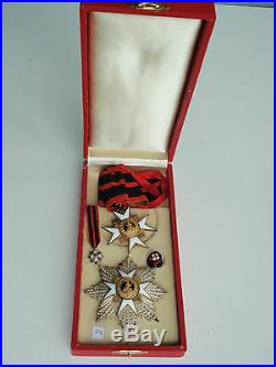 Vatican Order Of Slyvester Grand Officer Set Silver. Hallmarked. Cased