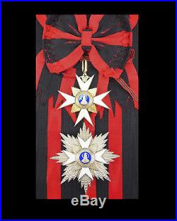 Vatican. Order of St. Sylvester. GRAND CROSS SET. DECORATION BADGE CROSS RIBBON