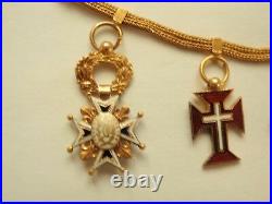 Vatican Portugal Spain Order Miniature Chain. All In Gold. Rare! Vf+