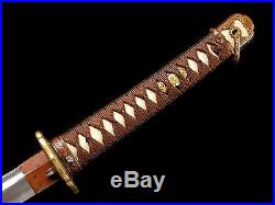Very Nice Japanese Army Officer Sword Large Grooved Blade